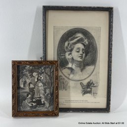 Two Framed Vintage Prints