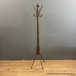 Brass Coat And Hat Tree (LOCAL PICK UP ONLY)
