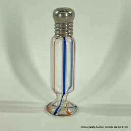 Small Glass Perfume Bottle With Metal Twist Top