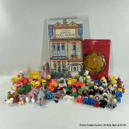 Lot Of Assorted Vintage Toys From Fisher-Price And More,  And An Edwardian Doll House Three-Dimensional Book