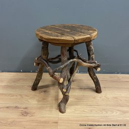 Wood Branch Stool (LOCAL PICK UP ONLY)