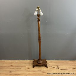 Wood Floor Lamp, No Lamp Shade (LOCAL PICK UP ONLY)