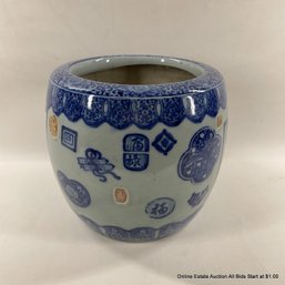 Blue & White Porcelain Chinese Jardinire