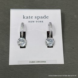 Kate Spade Cubic Zirconia Earrings With Original Packaging