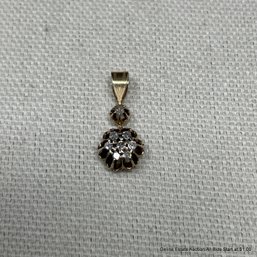 10K Yellow Gold And Diamond Pendant 1.68 Gams