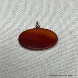 10K Yellow Gold And Agate Pendant 3.74 Grams