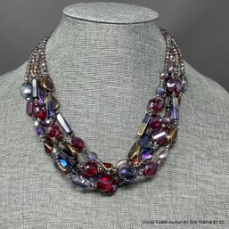 Kupu Kupu Beaded Multi-Strand Necklace