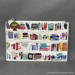 Kate Spade Bella Bookshelf Like A Book Print Pencil Pouch