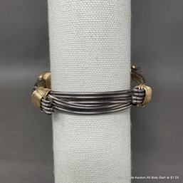 Safari Sterling Silver & 14k Yellow Gold Fill Bracelet 41 Grams