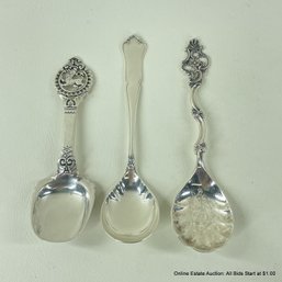 3 Scandinavian Silver Spoons 70 Grams