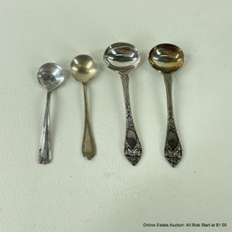4 Sterling And .830 Silver Tiny Spoons 16 Grams