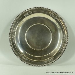Wallace Sterling Plate With Floral Motifs 243 Grams