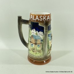 Alaska The 49th State Ceramic Stein