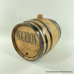 Small Wood Barrel For Making Your Own Bourbon, No Spout Or Instructions/supplies