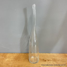 Blown Glass Decorative Vase With Extended Neck (LOCAL PICK UP ONLY)