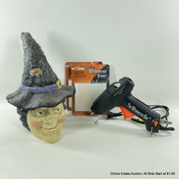 Webcaster Glue Gun And Sticks With A Plaster Halloween Decorative Witch