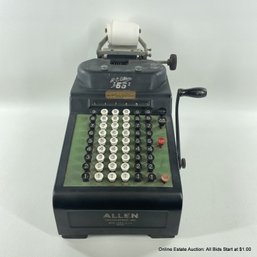 Antique R.C. Allen 66 Calculator Machine (LOCAL PICK UP ONLY OR UPS STORE SHIP ONLY)
