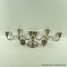 Towle And Revere Sterling And Weighted Silver Candle Holders (39 Grams Weight)