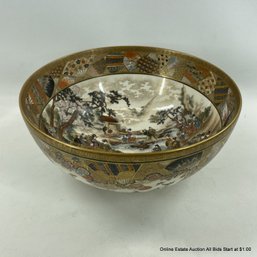 Japanese Satsuma Porcelain Bowl Kinkozan Tsukuru