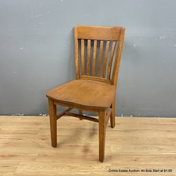 Vintage Oak Dining Or Student Chair (LOCAL PICK UP ONLY)