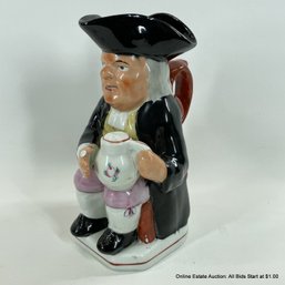 Victorian Staffordshire 9.5' Toby Jug Circa 1895