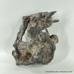 Chinese Hand-Carved Tree Root Animal-Form Sculpture