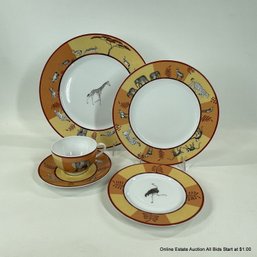 Hermes Africa 5 Piece Place Setting Giraffe