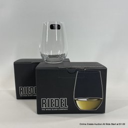 Riedel 'O'  Riesling Stemless Wine Tumblers/Glasses Set Of 4 New In Box