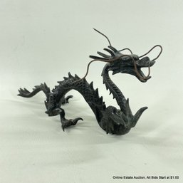 Cast Bronze Chinese-Style Dragon Statue