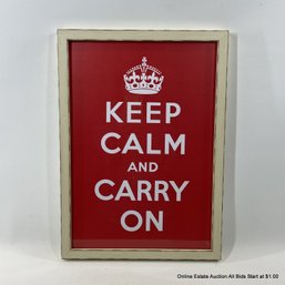 Keep Calm And Carry On Framed Poster