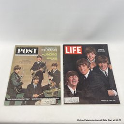 Vintage Post & Life Magazines Beatles 1964 Editions