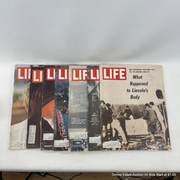 Assortment Of Vintage Life Magazines