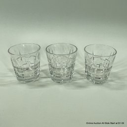 Set Of 3 Hawkes Vernay Crystal Shot Glasses