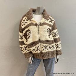 Cowichan Full-Zip Sweater With Front Pockets