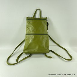 Sven Avocado Green Small Leather Backpack Handbag Purse