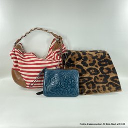 Three Assorted Fashion Bags From Patricia Nash, Maurizio Taiuti, And Lauren By Ralph Lauren