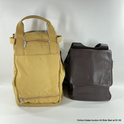Ellington Leather Backpack And Tripper Tote Pack