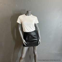 Jamin Faux Leather Mini Skirt Women's Size 8