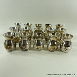 15 Silver Plated Bud Vase Place Card Holders