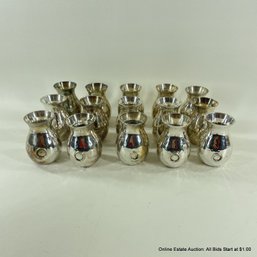 15 Silver Plated Bud Vase Place Card Holders