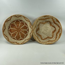 2 Zulu Woven Baskets