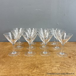 12 Mid Century Atomic Stardust Liquor Cocktail Glasses