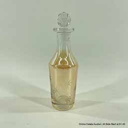 Mid Century Modern Atomic Stardust Glass Bottle With Stopper