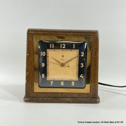 Vintage Telechron Electric Art Deco Mantle Clock Works!