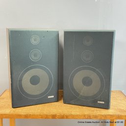 Pair Of Fischer Speakers Model DS-177 (LOCAL PICKUP OR UPS STORE SHIP ONLY)