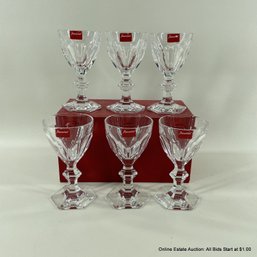 6 Baccarat Crystal 'harcourt Glass 5' 4 3/8' Each In Original Boxes