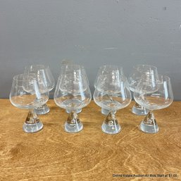 8 Holmegaard Princess Brandy Glasses