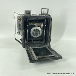 Graflex Speed Graphic Large Format Camera With Kodak Ektar Lens