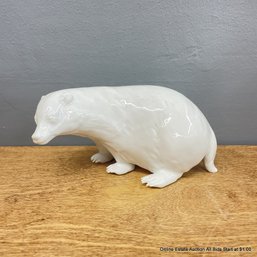 Herend Feher White Porcelain Badger