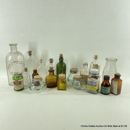 Large Assortment Of Apothecary Potion Bottles